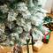 9ft. Pre-Lit Flocked Pine Pencil Artificial Christmas Tree, Warm White LED Lights